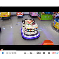 Bumper car video cake